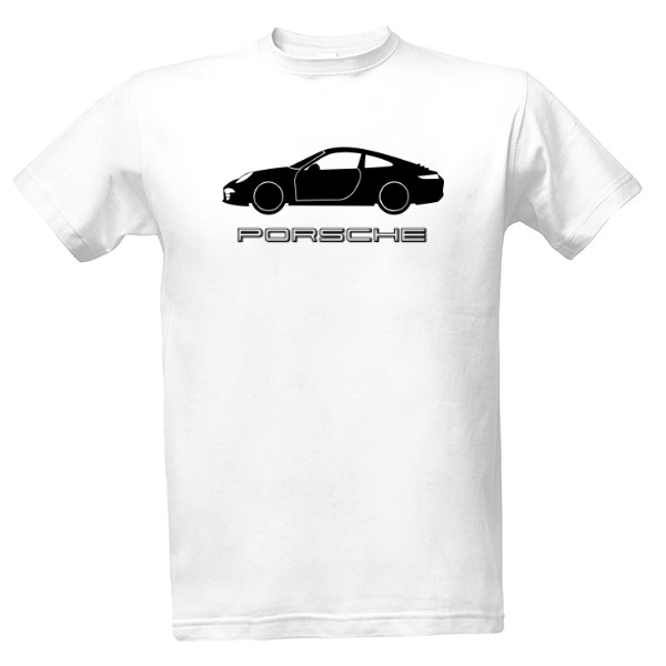 Tričko s potiskem Silueta Porsche 911(2)
